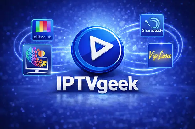 Баннер IPTVgeek — лучшие IPTV‑сервисы 2026