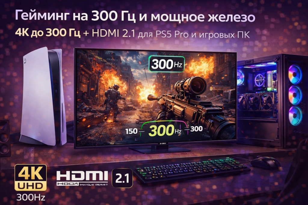 Гейминг на 300 Гц