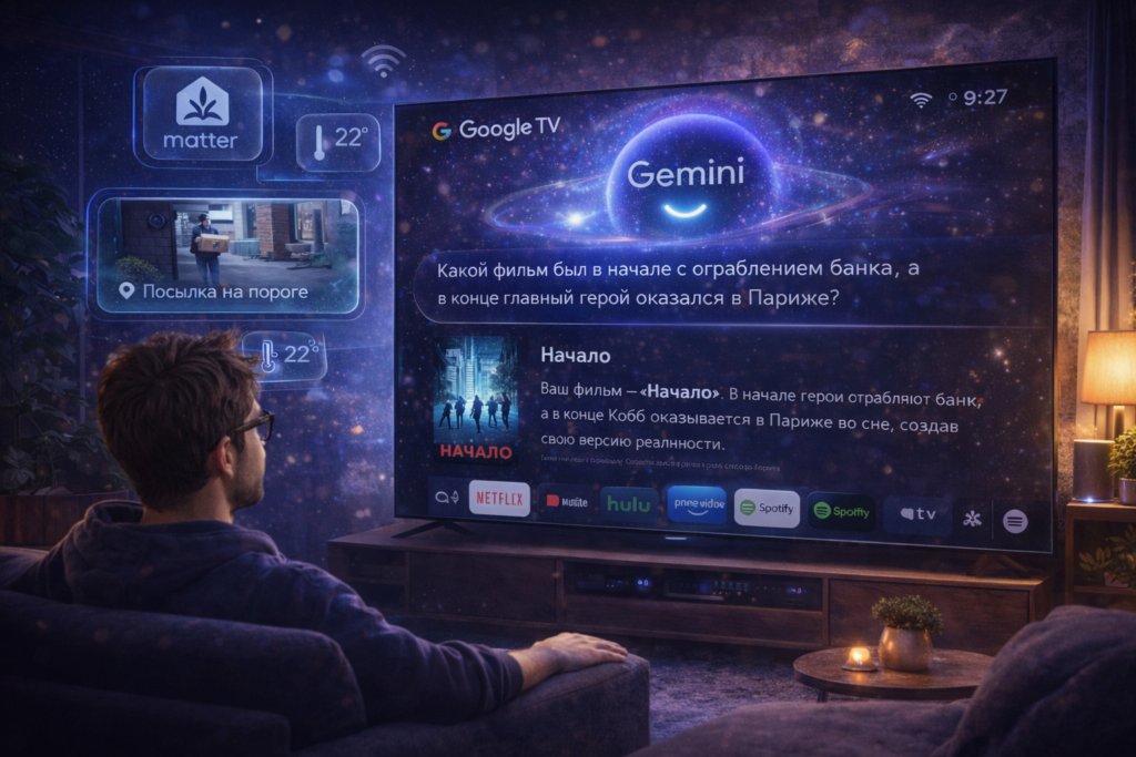 Интеллектуальный поиск в Google TV