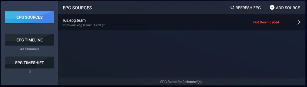 EPG - Not Downloaded