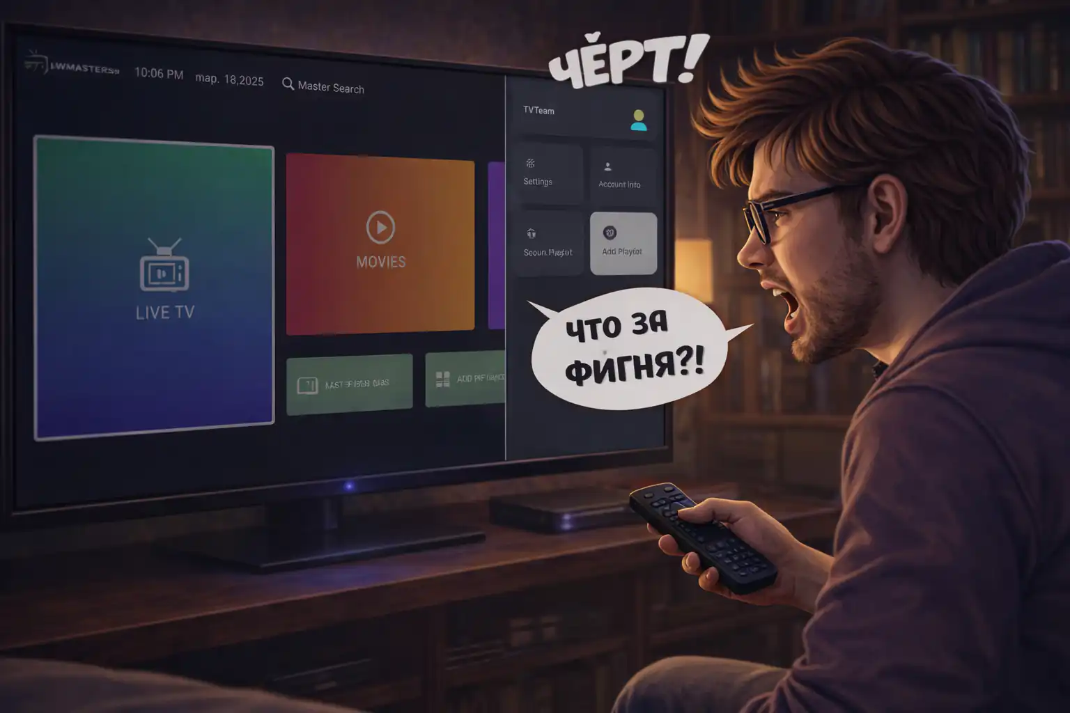 Гик ругает IPTV Smarters