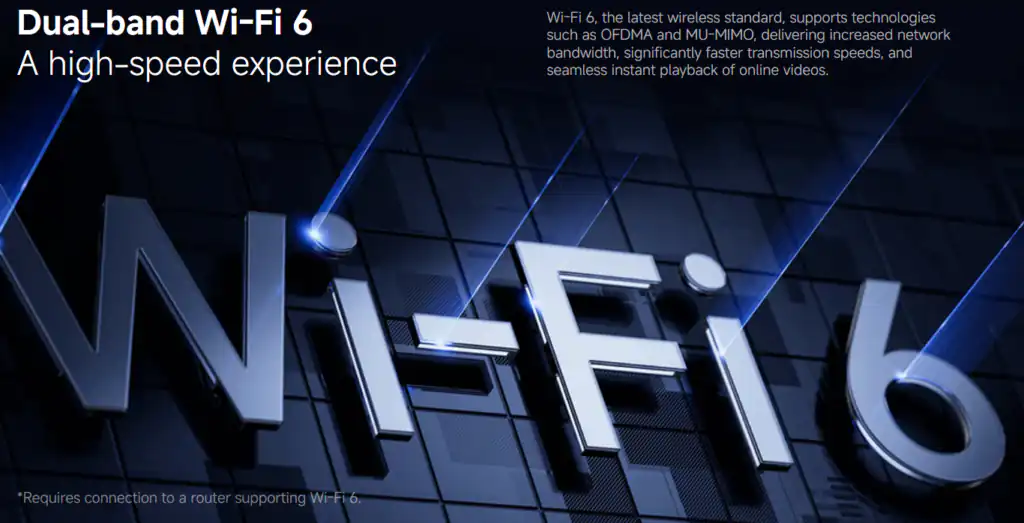 Dual-band Wi-Fi 6