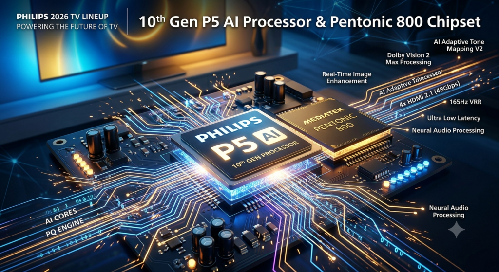 Процессор 10th Gen P5 AI и чипсет Pentonic 800